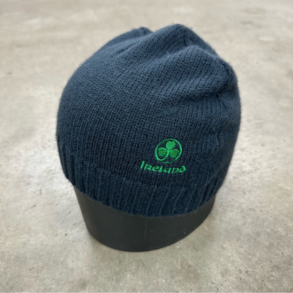 Made in Ireland Knit Shamrock Beanie
